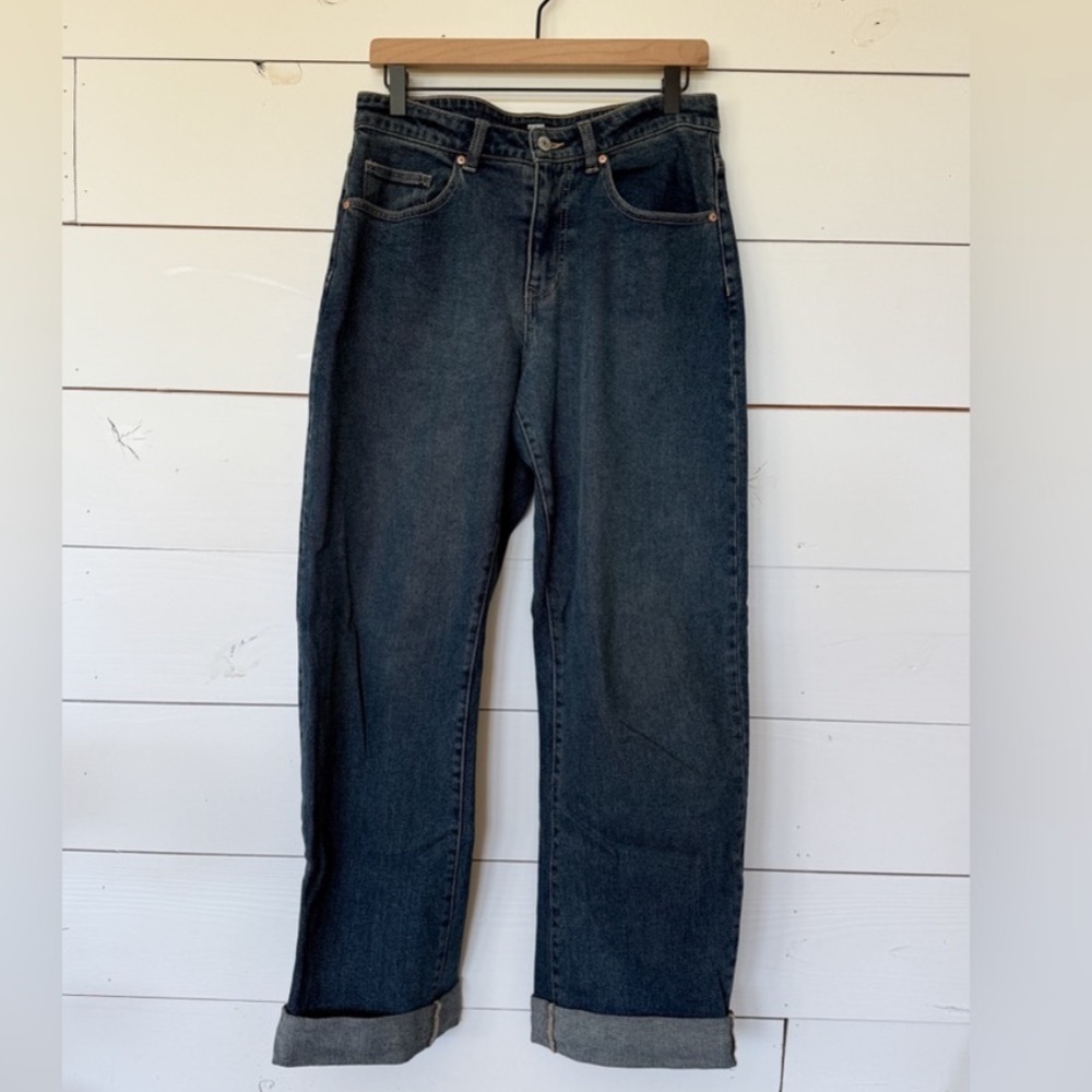Madden NYC Barrel Jeans with Rolled Cuffs size 4